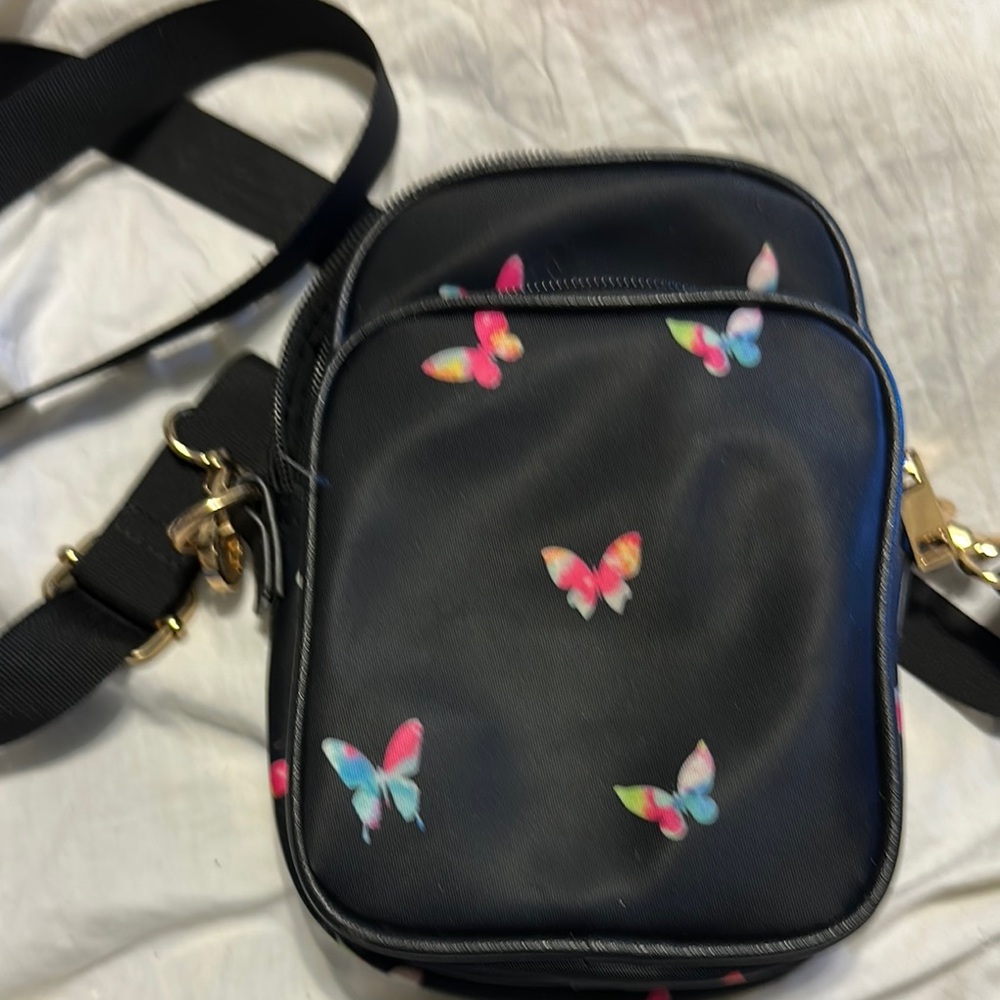 Black Butterfly Crossbody Bag